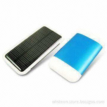 Solar Chargers for Mobile Phones with 1,800mAh Polymer Battery Inside with Premium Finishing Design